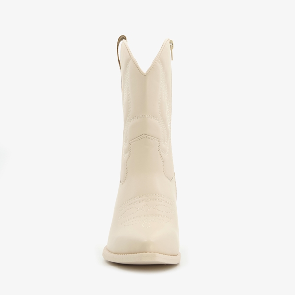 Blue Box lage dames western boots crème