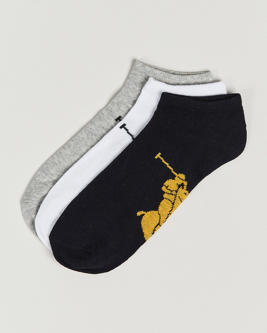 Polo Ralph Lauren 3-Pack Sneaker Sock Grey/White/Black
