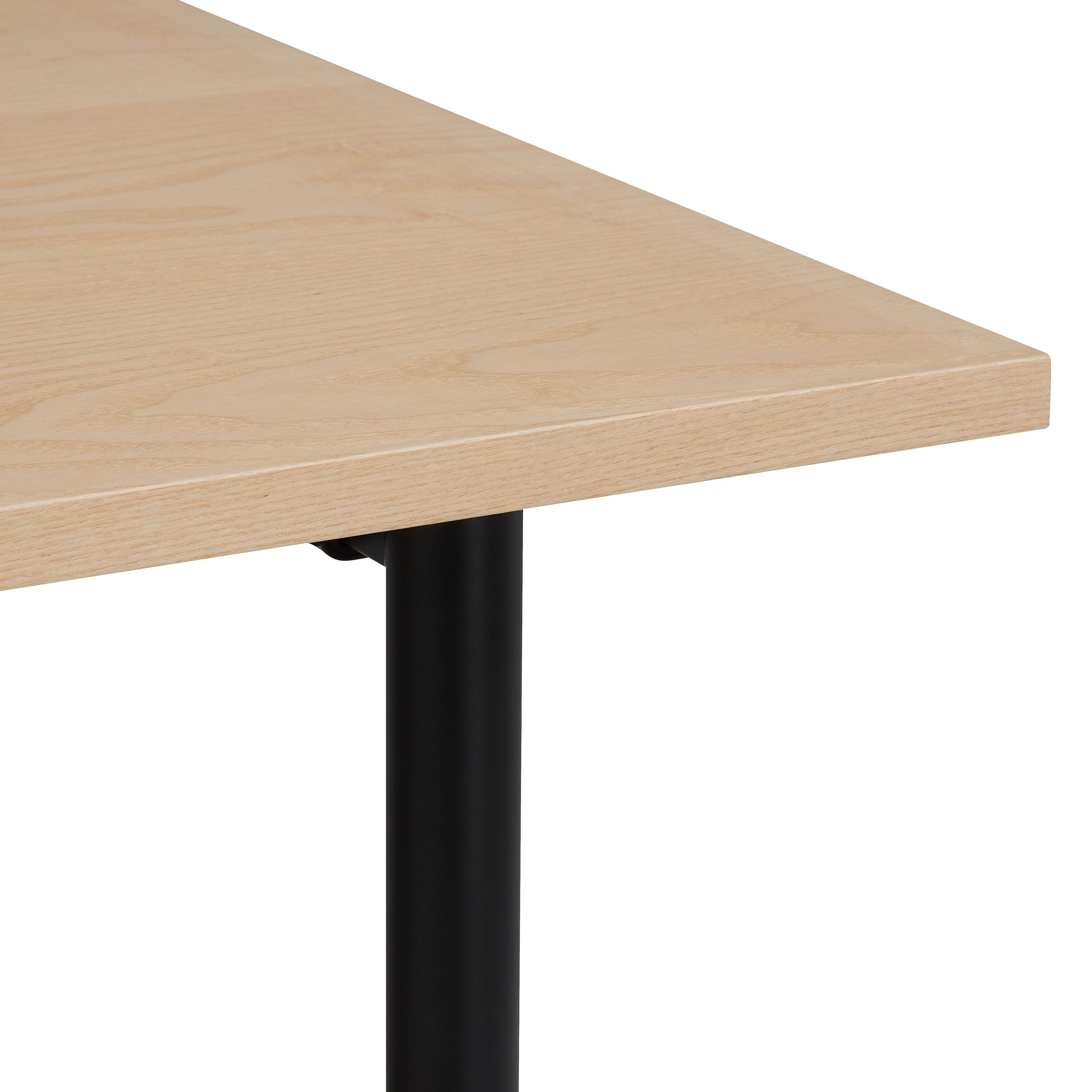 PLANO Tisch - Esche furniert / B: 160.0 cm x T: 90.0 cm x H: 75.0 cm