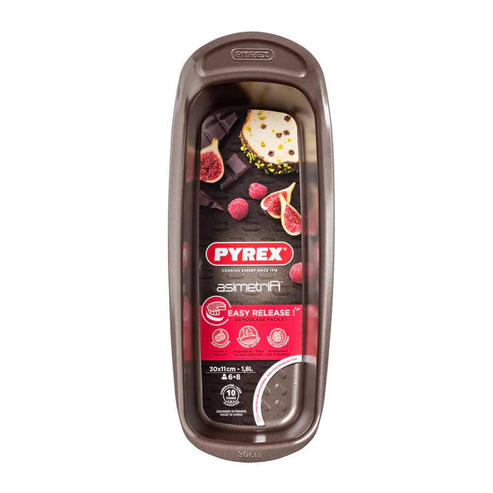 Moule à cake Asimetria 30 x 11 x 7,2 cm Pyrex