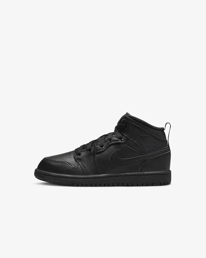 Chaussures Nike Jordan 1 Mid Noir pour enfant