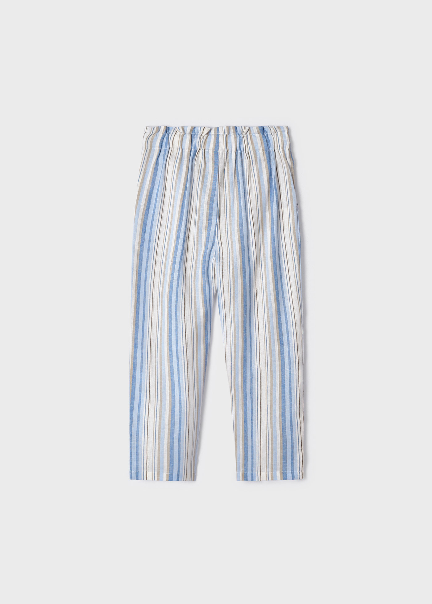 Calças de linho estampadas para meninas
