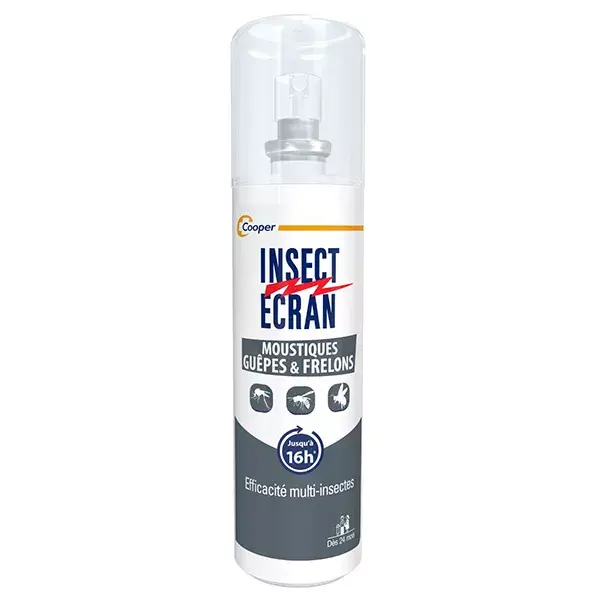 Insect Ecran Anti-Moustiques Guêpes et Frelons Spray Répulsif 100ml