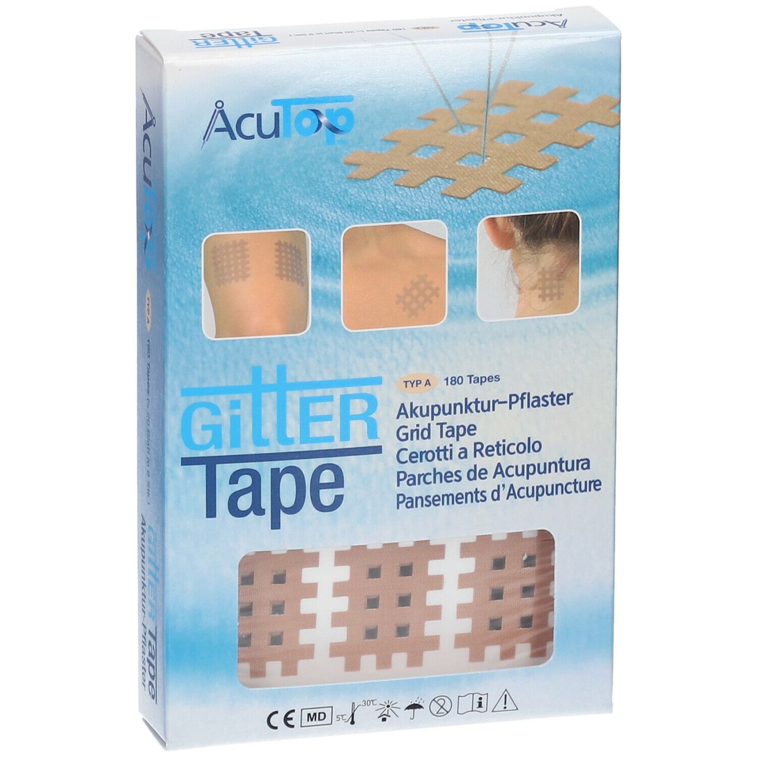 GITTER Tape Akupunktur-Pflaster 2 cm x 3 cm