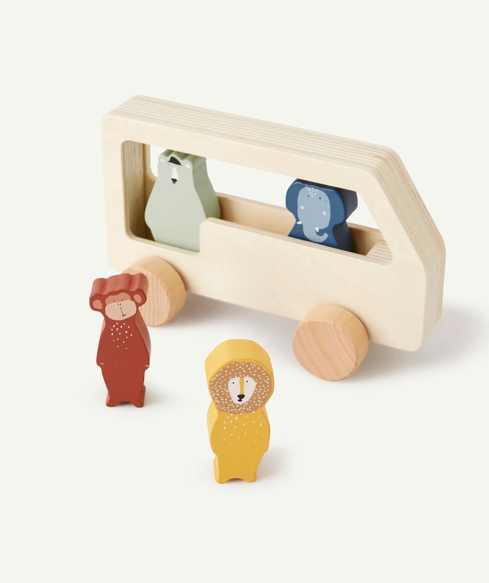 TRIXIEBUS EN BOIS AVEC ANIMAUX BÉBÉ