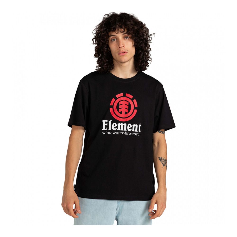 Element VERTICAL - Tee-shirt Homme flint black