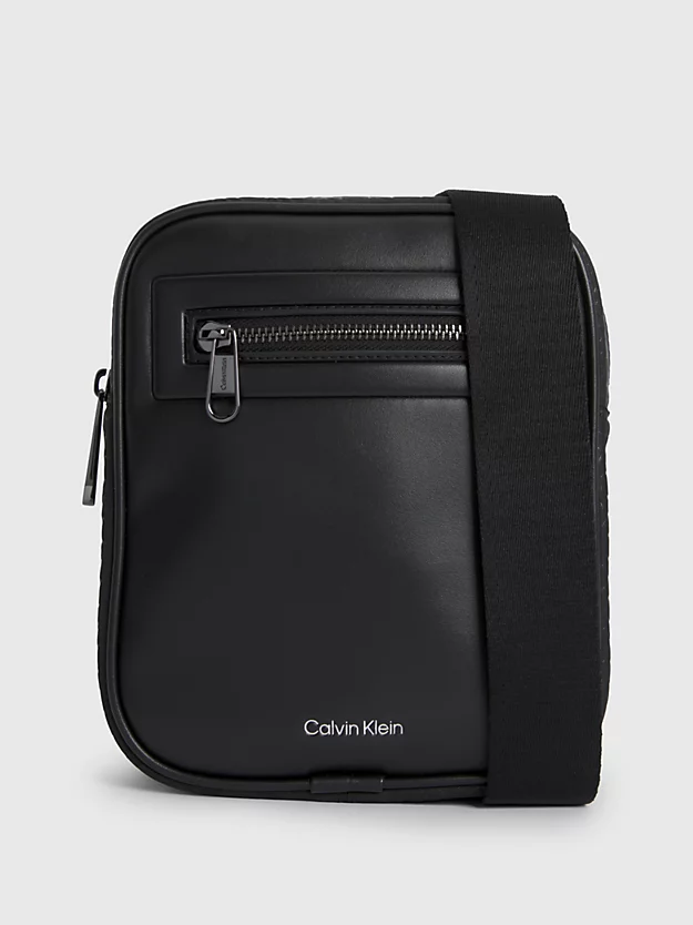 Bolsa de ombro pequena com logo para repórter