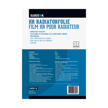 Handson HR Radiatorfolie 7,5x0,5 meter (3,75 m²)