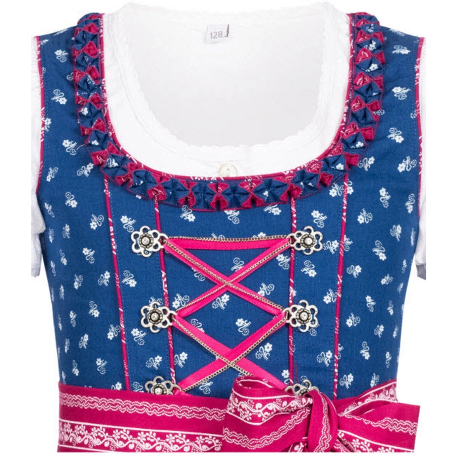 Nübler Kinderdirndl 3-teilig Demi Blau