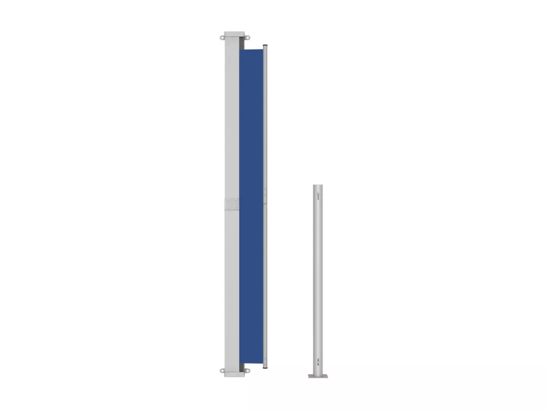 Auvent latéral rétractable de patio 200x300 cm Bleu