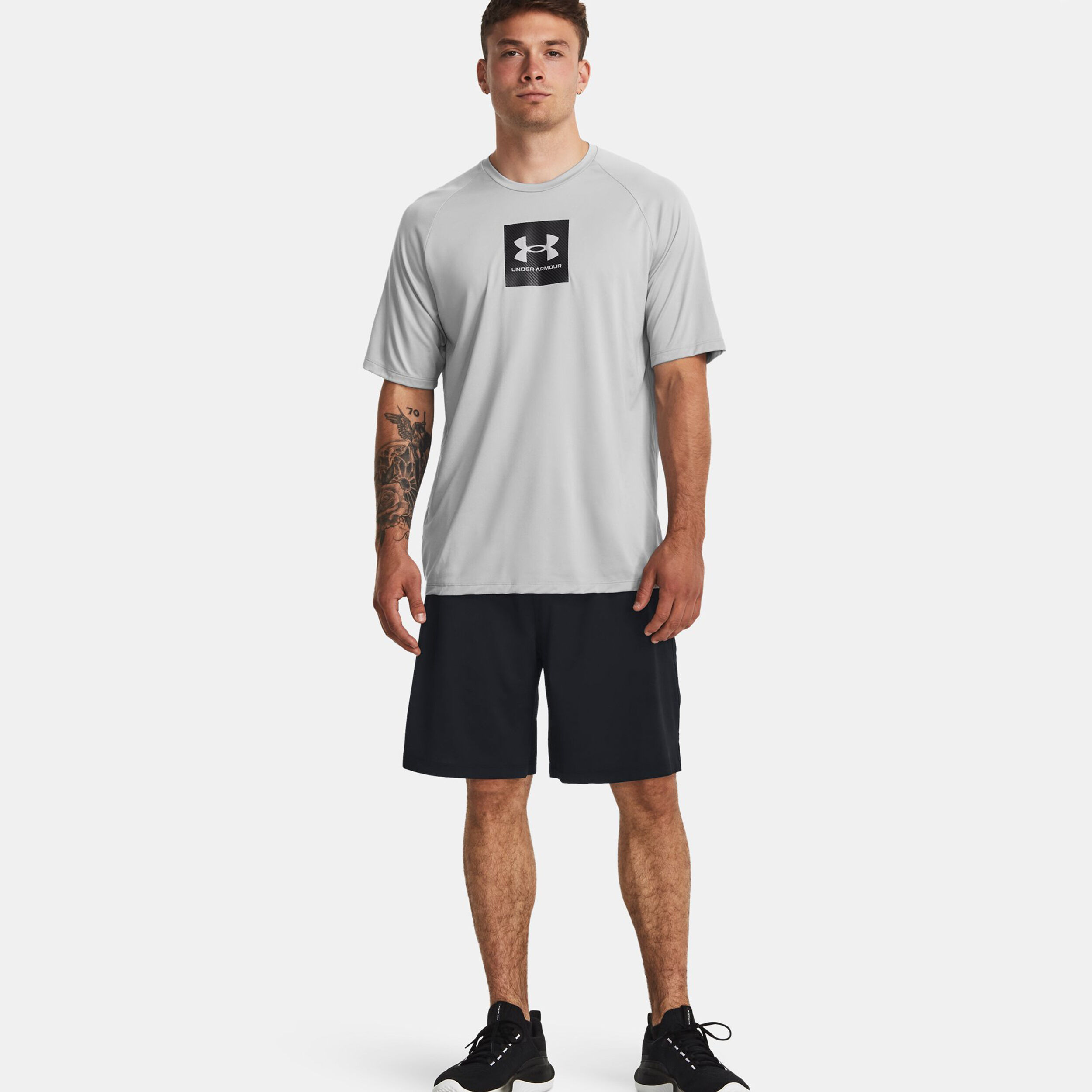 Under Armour Tech Part Fill T-shirt Hommes - Gris