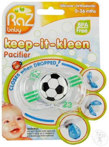 Raz Baby Keep-It-Kleen Tétine Soccer Ball 0-36 Mois 1 Pièce