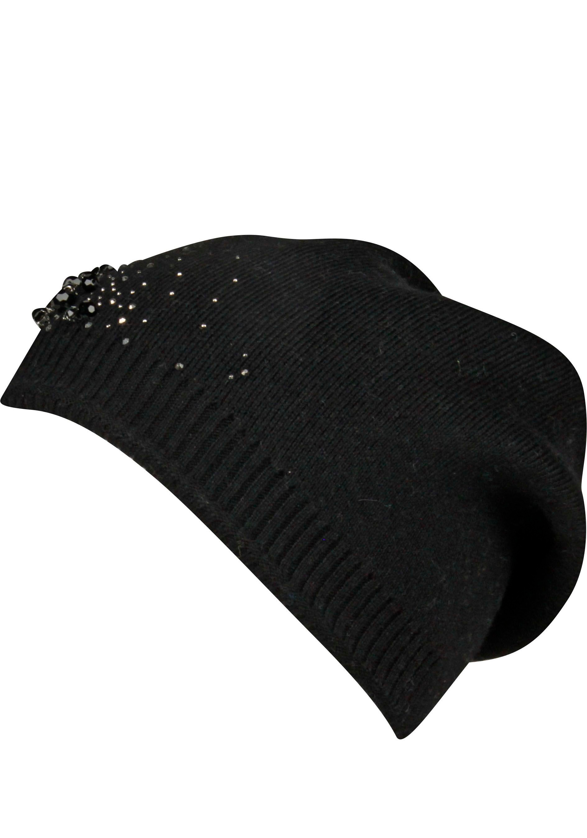 Capelli New York Strickmütze , mit Schmucksteinen