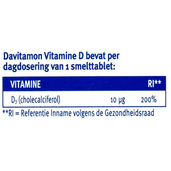 Davitamon Vitamine D Smelttabletten 150 stuks