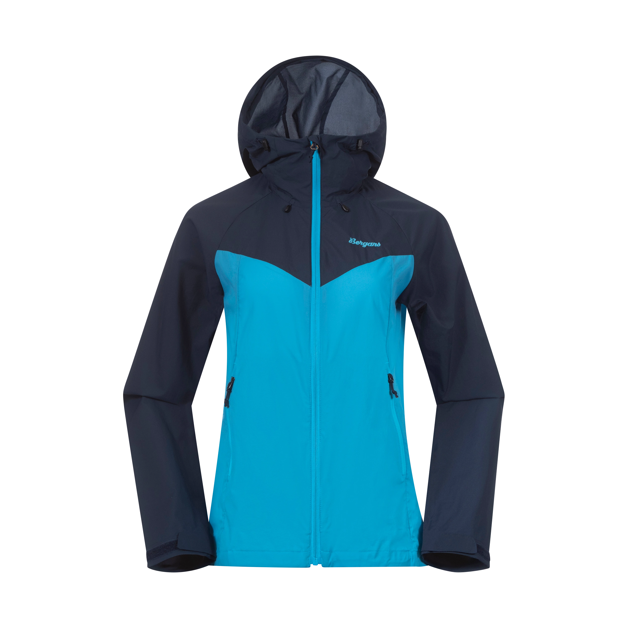 Rabot Windbreaker Jacket Women Aqua Lagoon / Navy Blue