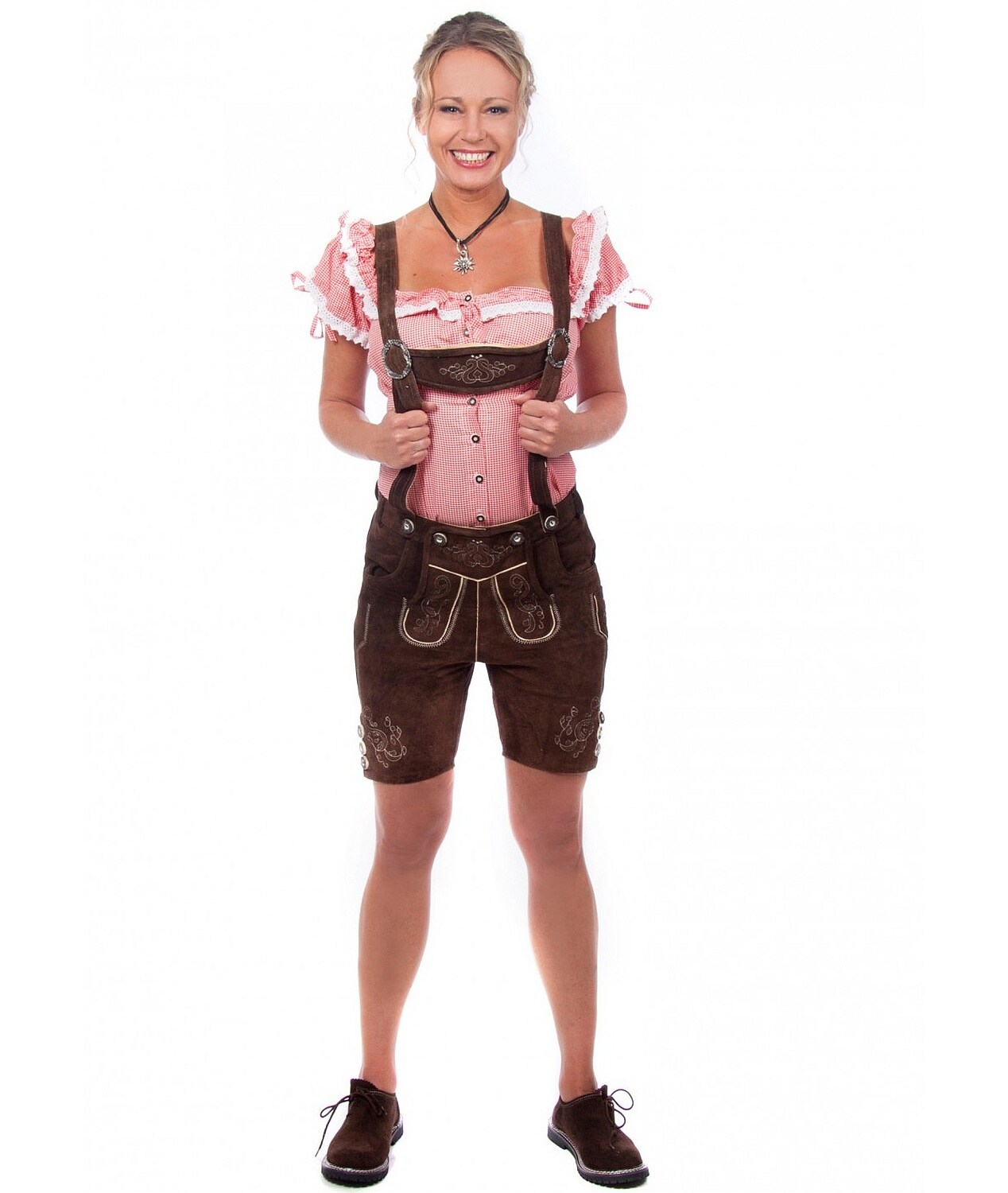 Kurze Damen Lederhose