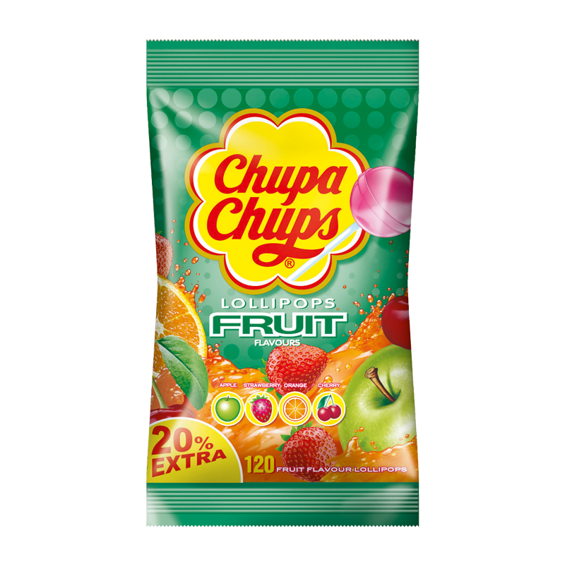 Chupa Chups Frucht Lutscher 120er Beutel MHD:30.5.27
