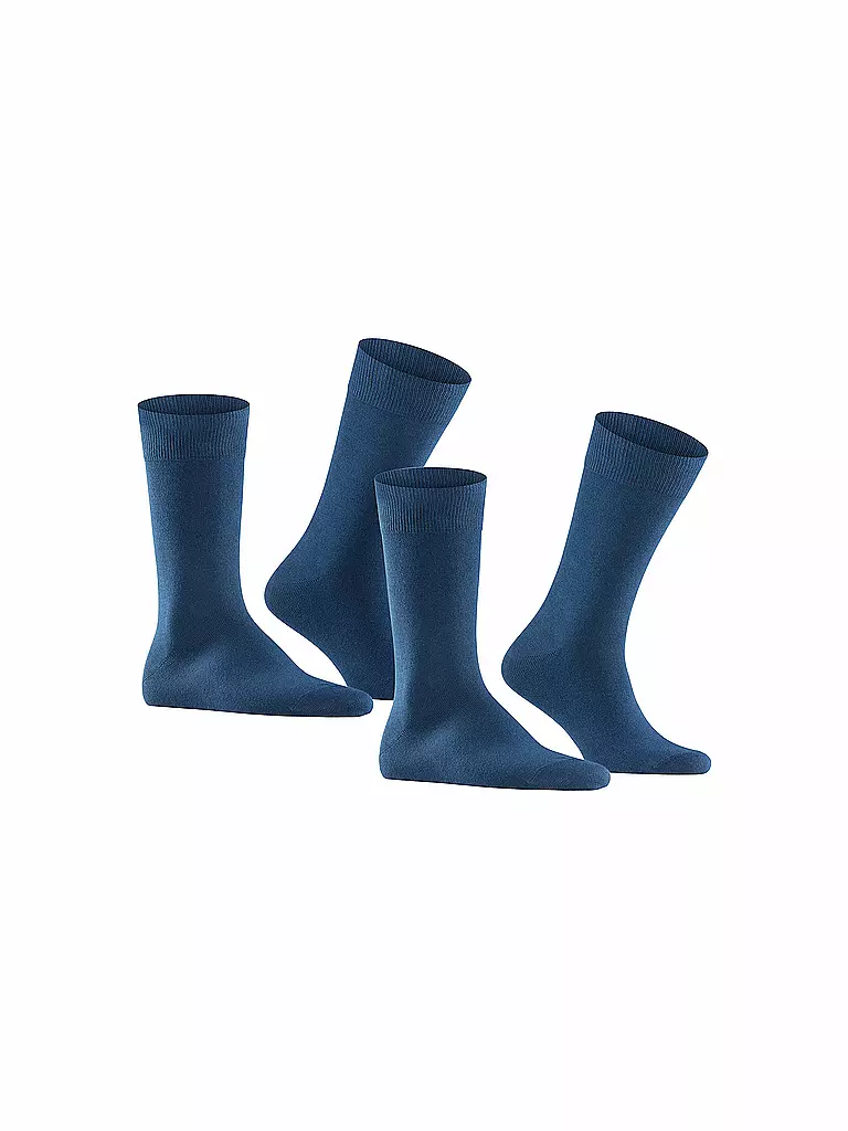 BURLINGTON Herren Socken EVERYDAY 2-er Pkg. 40-46 light denim blau