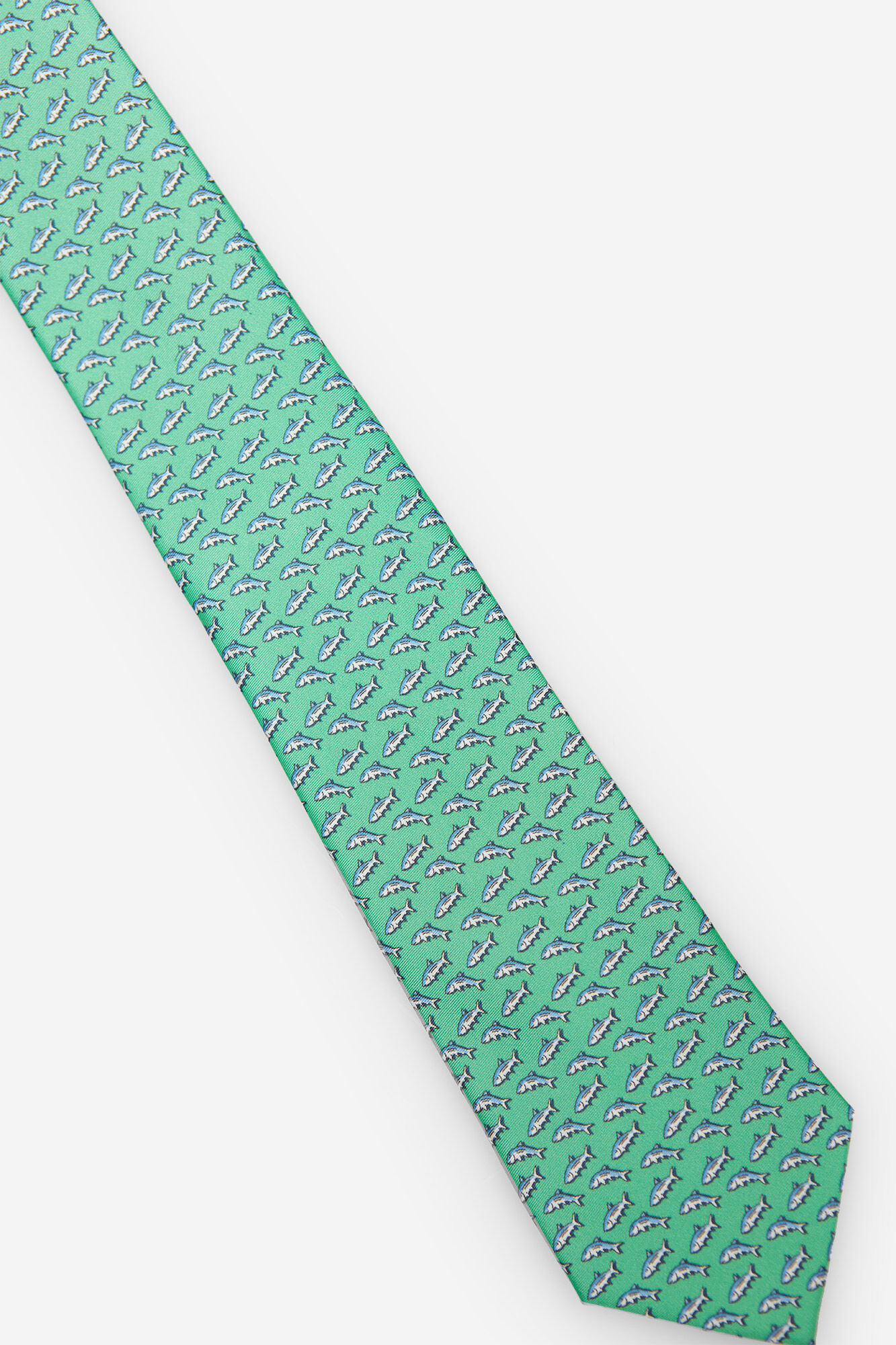 Desenho de gravata de seda - Verde