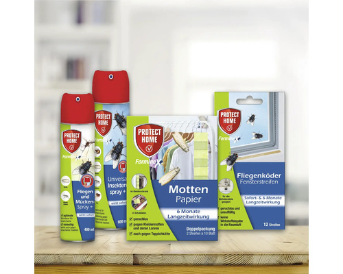 Vliegenlokstof, vliegenvanger, vliegenval, Protect Home raamstrips, 12 stuks.