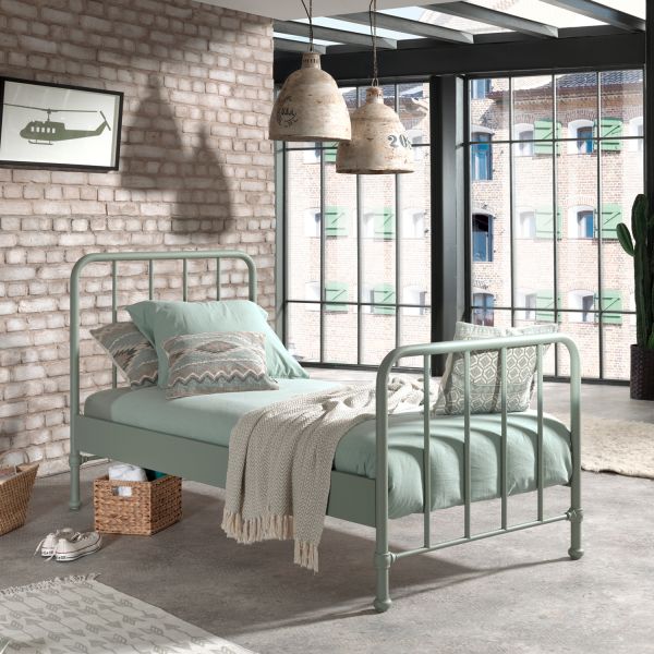 Vipack Bronxx Bed Metaal Denim 90 x 200 cm