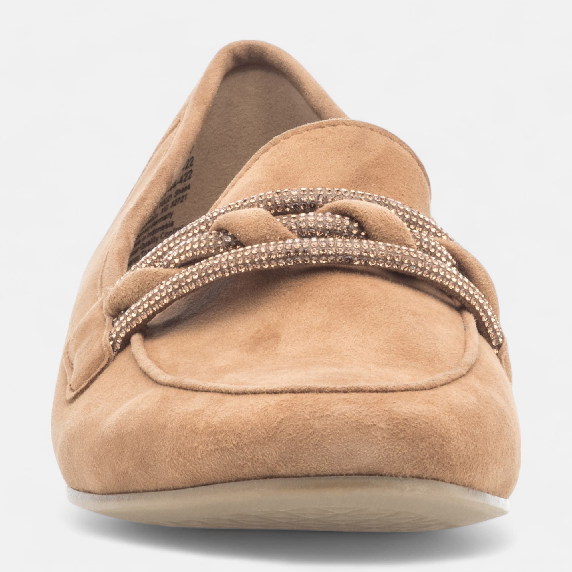 Mocassins Femme en cuir camel