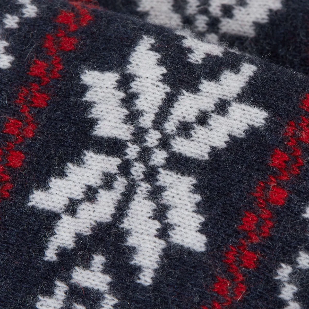 Gridarmor Snøkrystall Wool Vott Jaquard Navy/Red/White