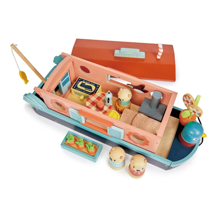 Tender Leaf Toys Péniche famille loutre
