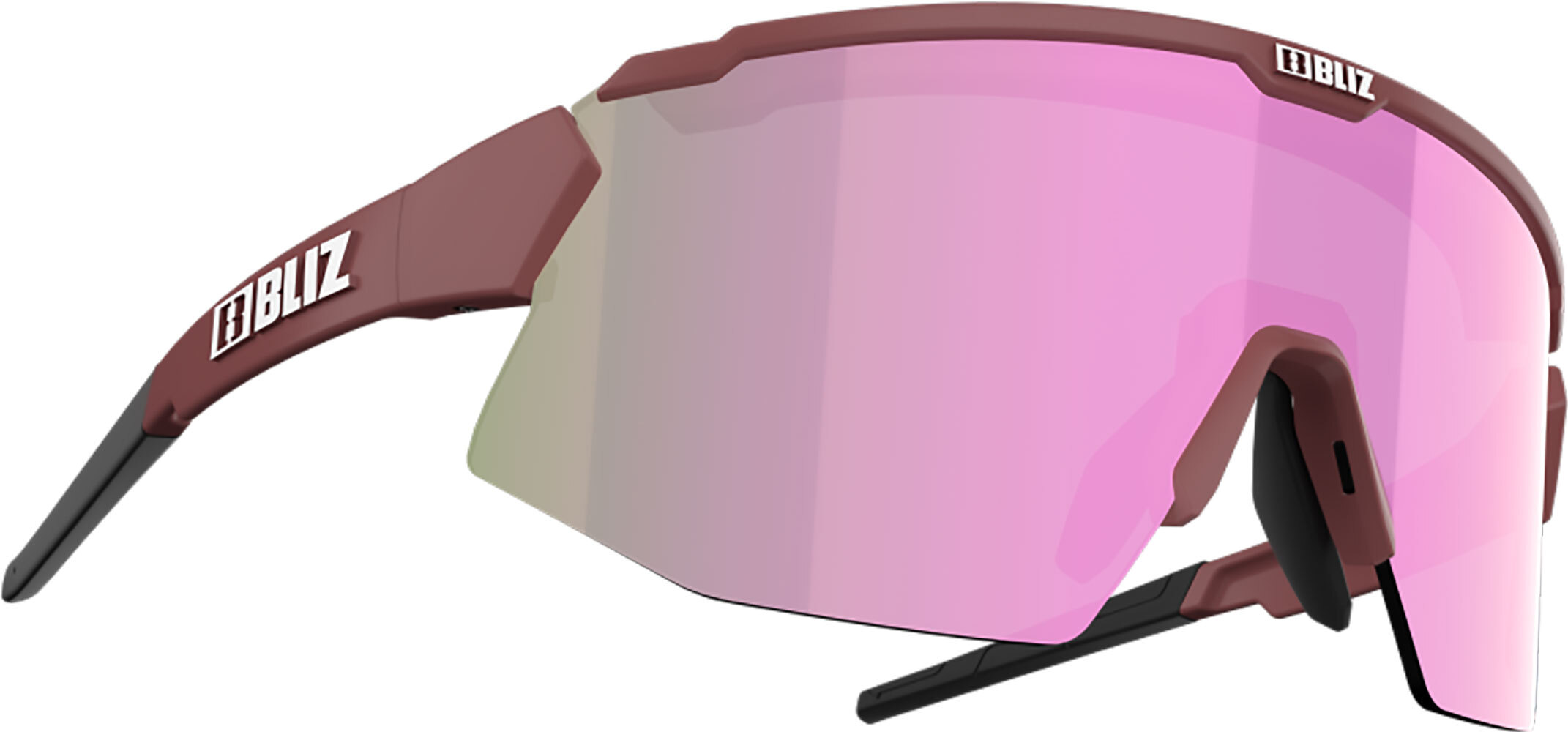Bliz Breeze Small Sport Zonnebril Mat Rood met Roze Multi Lens