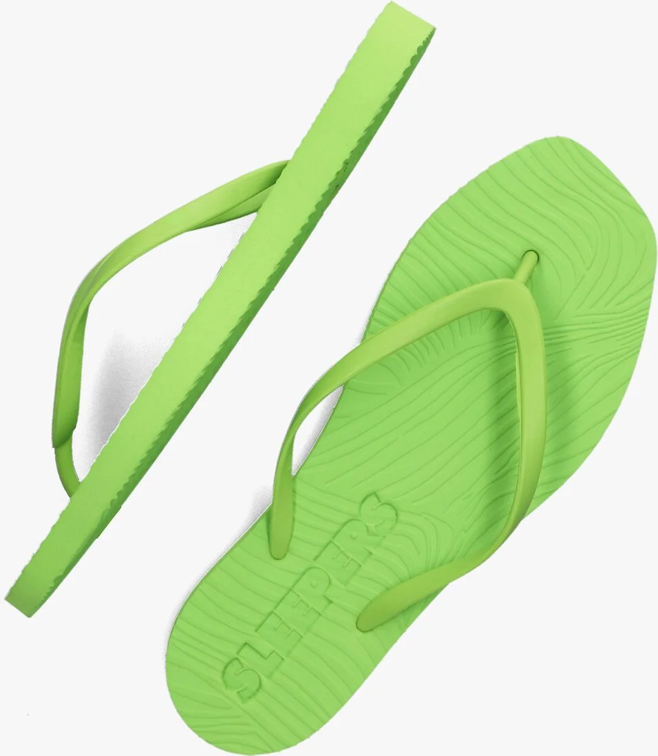 SLEEPERS groene sleepers teenslippers tapered