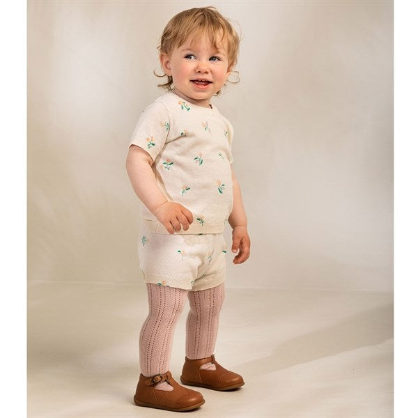 Flower Tano B Strik T-shirt - MarMar → Luksusbaby.dk