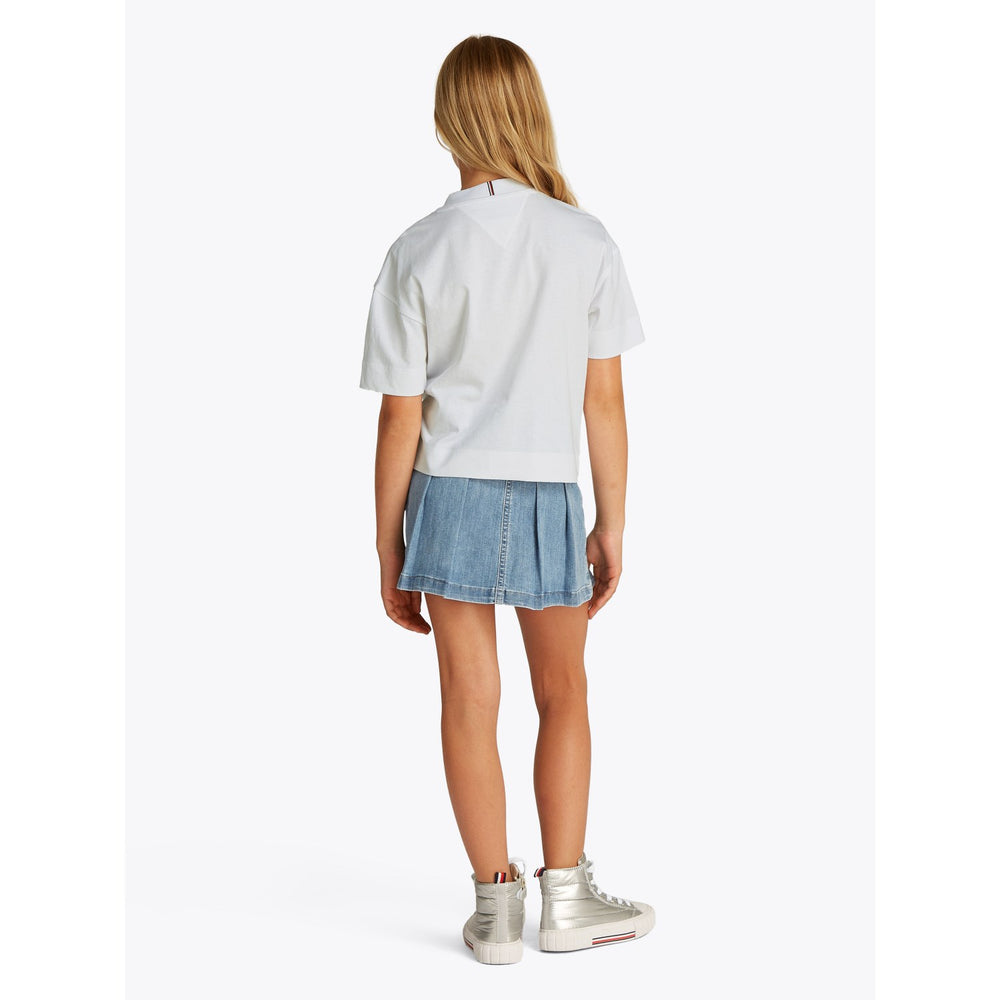 Køb Tommy Hilfiger White Melange Varsity Archive T-Shirt