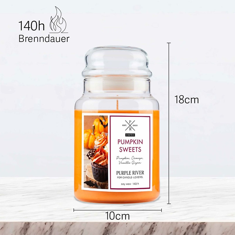 Bougie parfumée -  Pumpkin Sweets - Citrouille & bergamote - 623 g