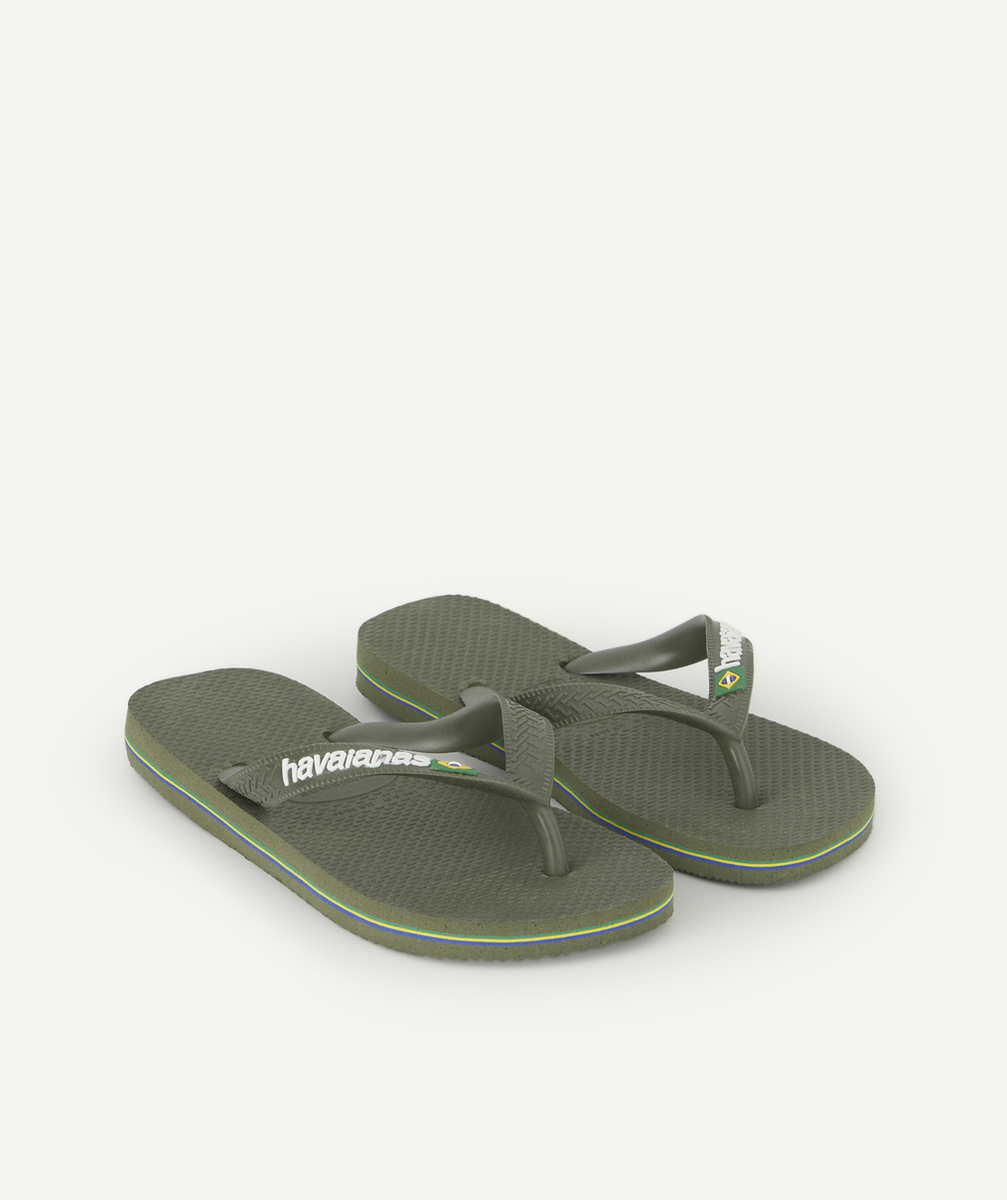 HAVAIANASTONGS GARÇON KAKI AVEC LOGO BRÉSIL