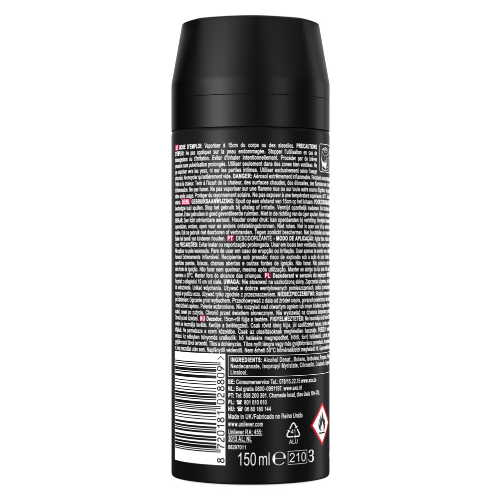 Axe Deodorant Bodyspray Wild Bergamot & Pink Pepper150 ml