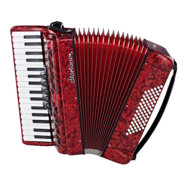 Startone Piano Accordion 72 Red MKII