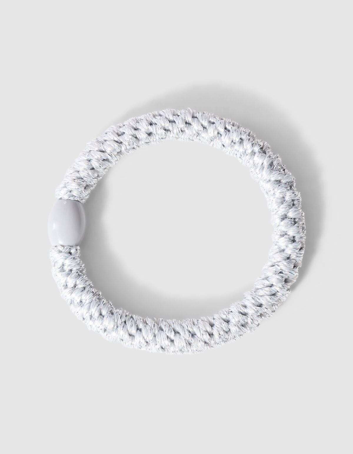 Lurex Haarelastiek Wit