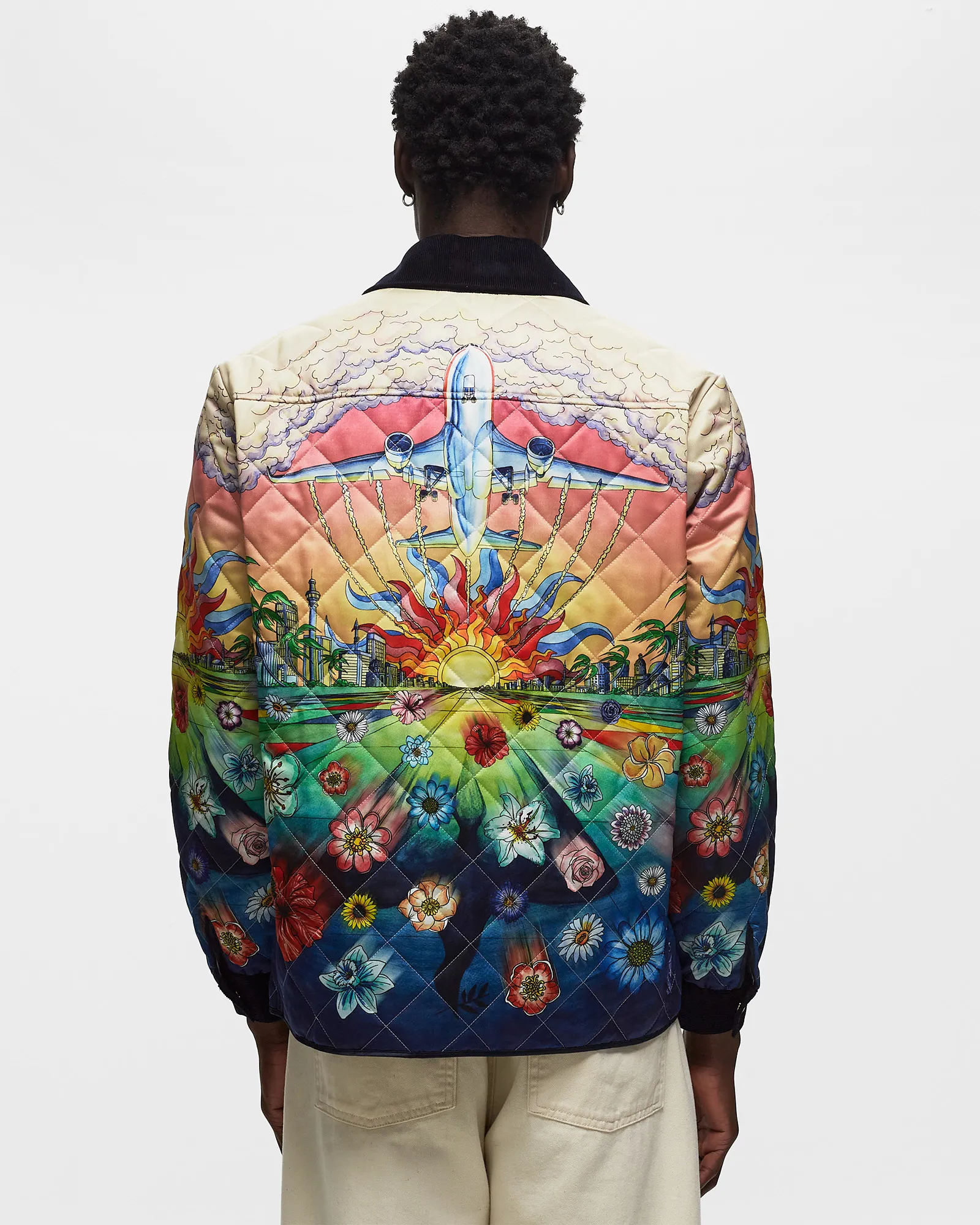 Casablanca PRINTED AND QUILTED HUNTING JACKET