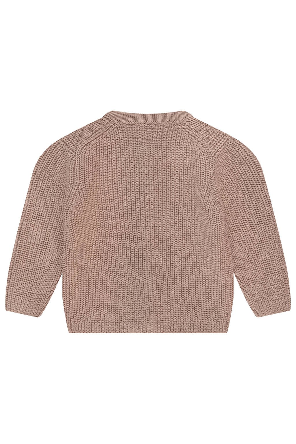 Babyface vest oudroze grof gebreid