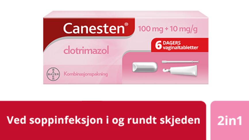 Canesten Vag tab 100 mg/Krem 1 %