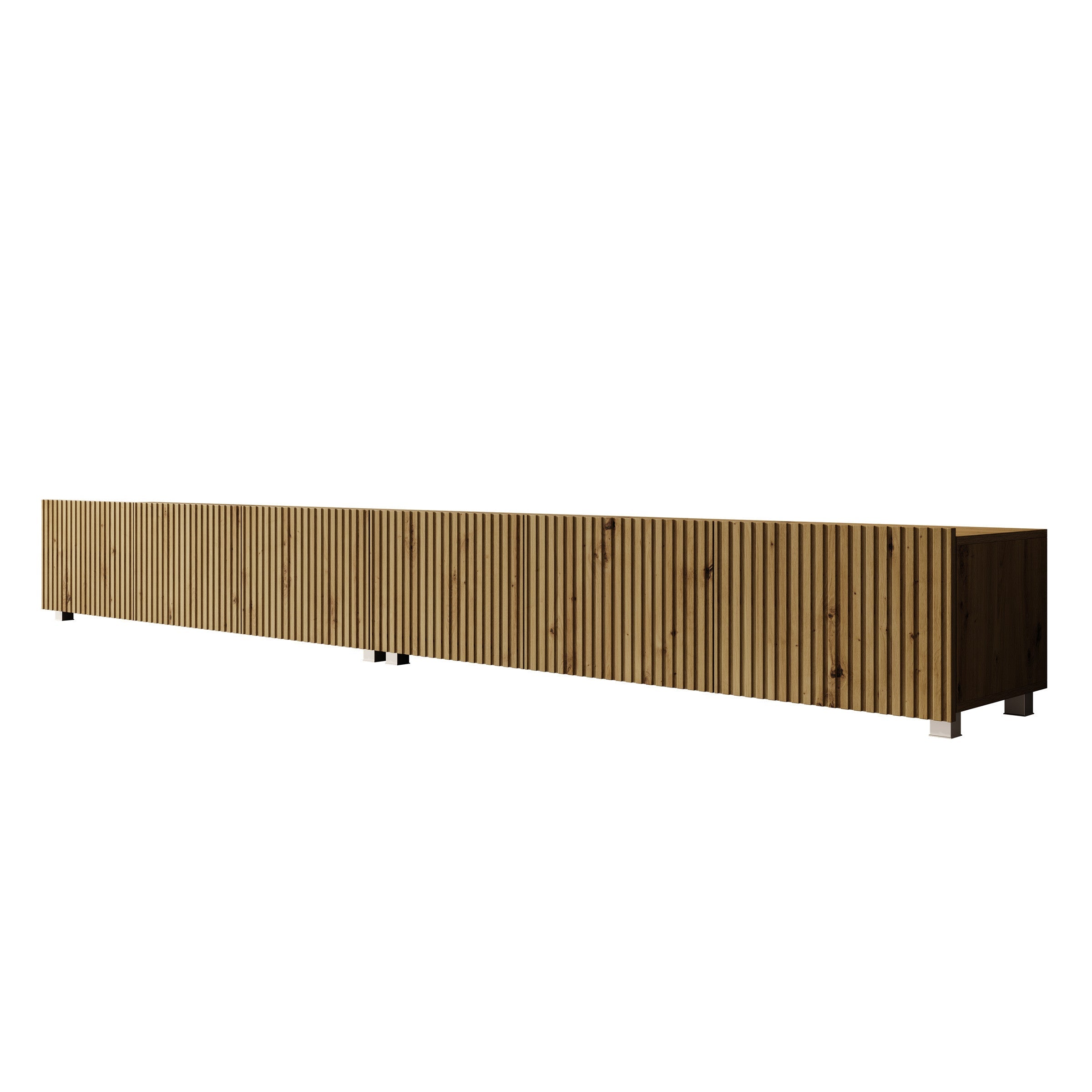Meubella - TV-Meubel Kenderes - Eiken - 300 cm