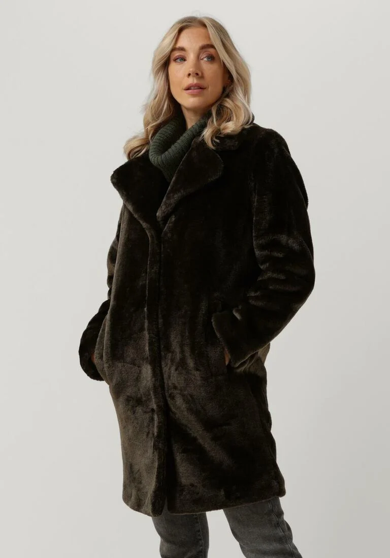 GIACOMO THE JACKET taupe giacomo the jacket faux fur jas 6313582