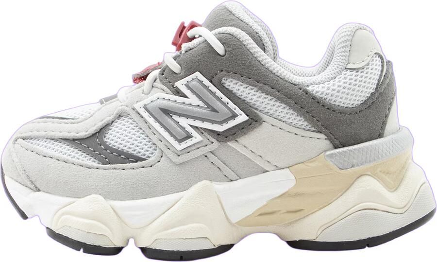 New Balance 9060 Babyschoenen Grijs Mesh Synthetisch