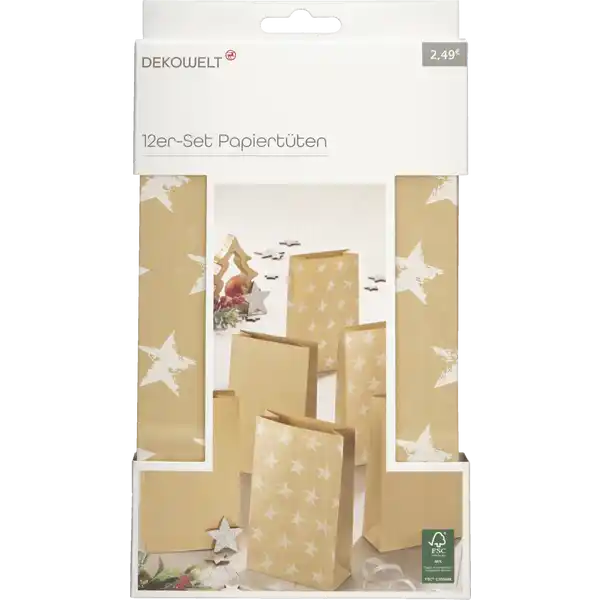 12er-Set Papiertüten