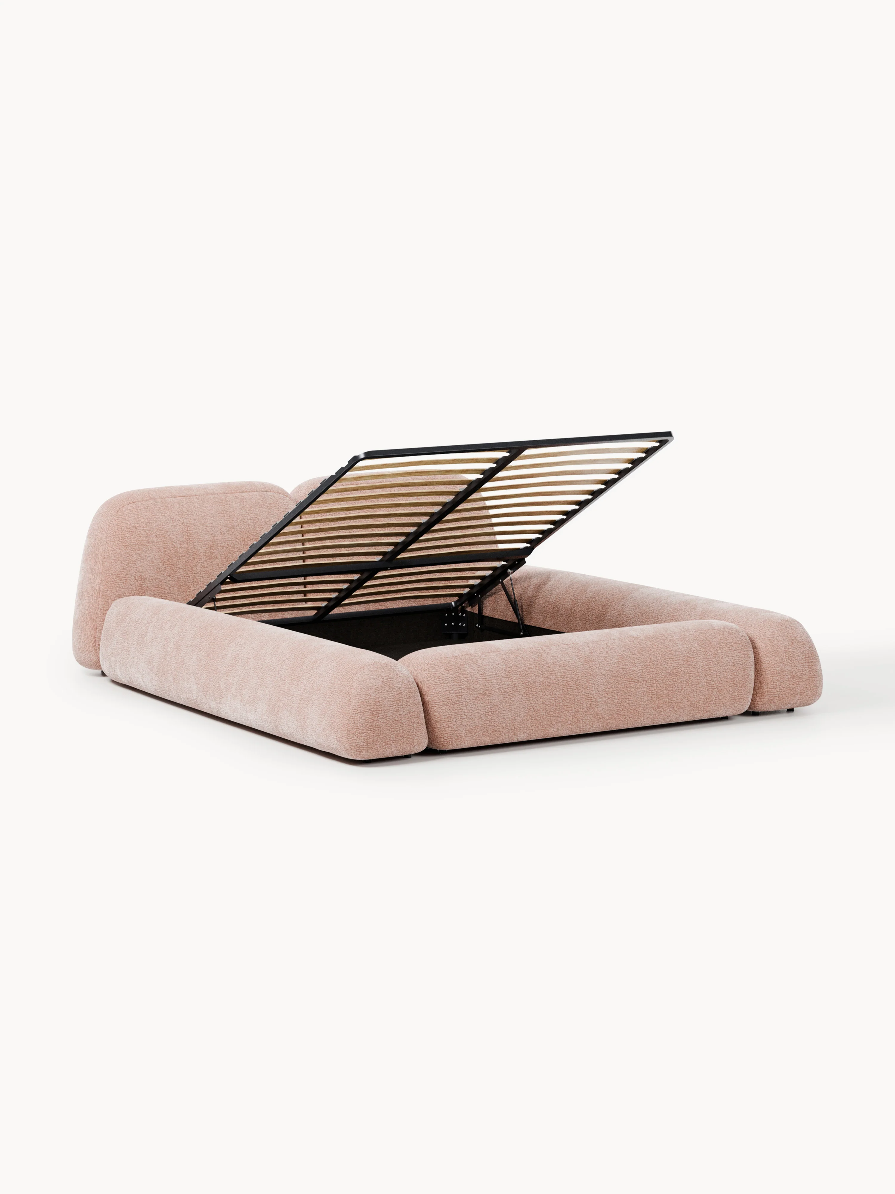 Gestoffeerd bed Wolke met opbergruimte