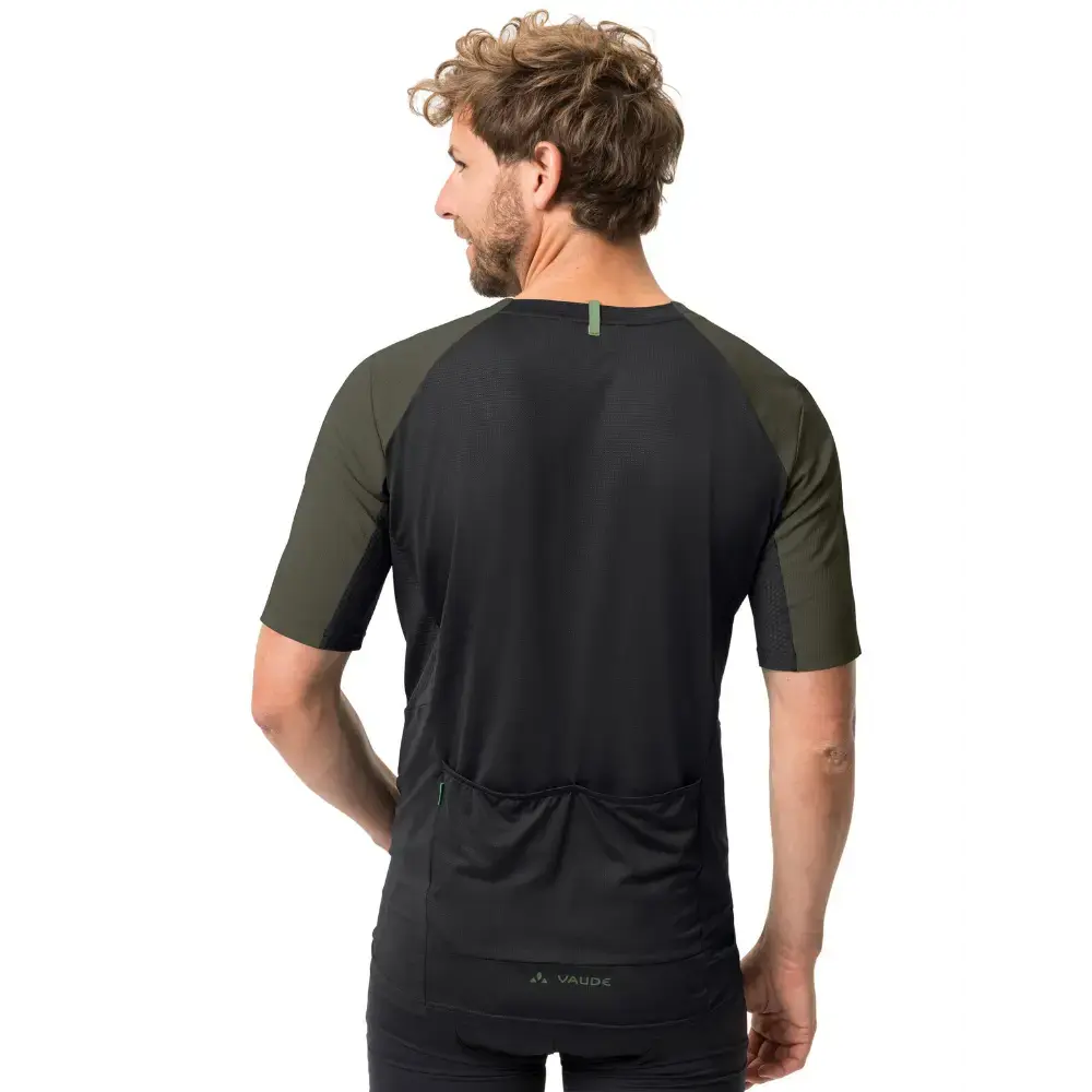 VAUDE Kuro II MTB Fietsshirt Korte Mouwen Zwart/Groen Heren