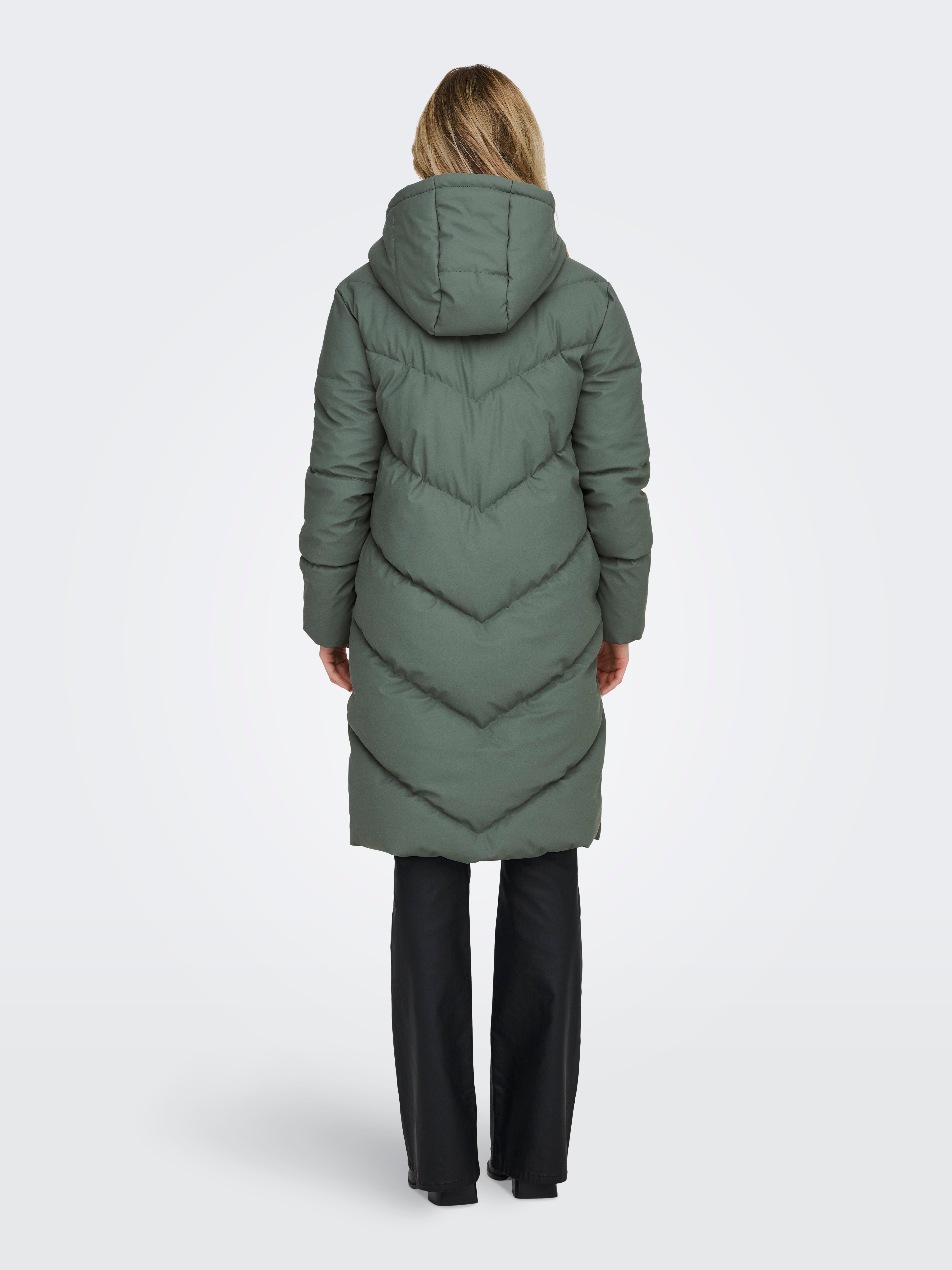 JDYULRIKKA Steppmantel Balsam Green