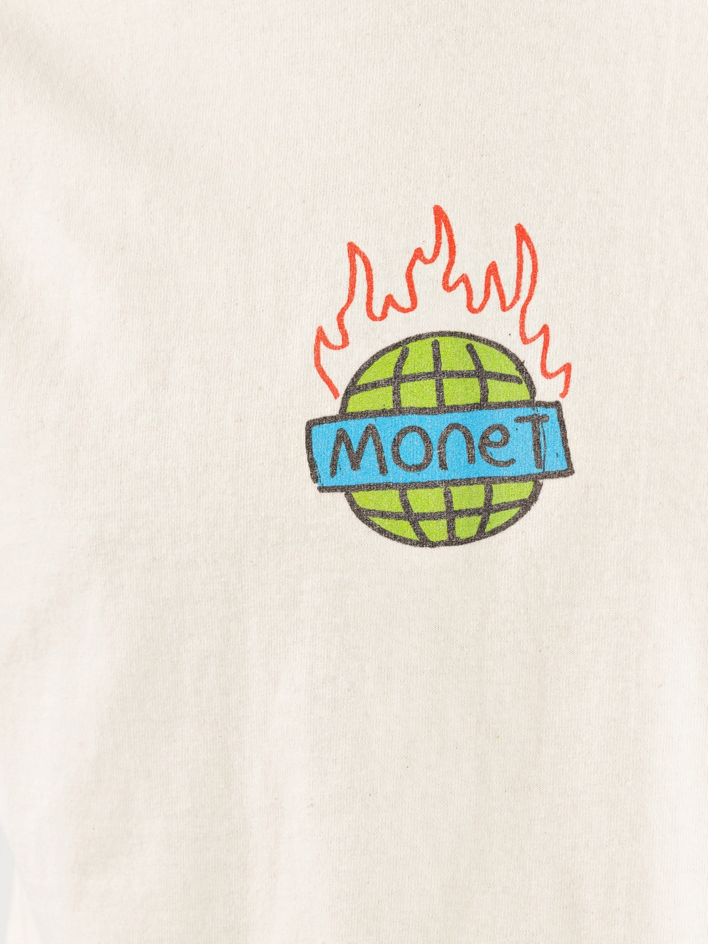 Monet Skateboards Global Fire T-Shirt white