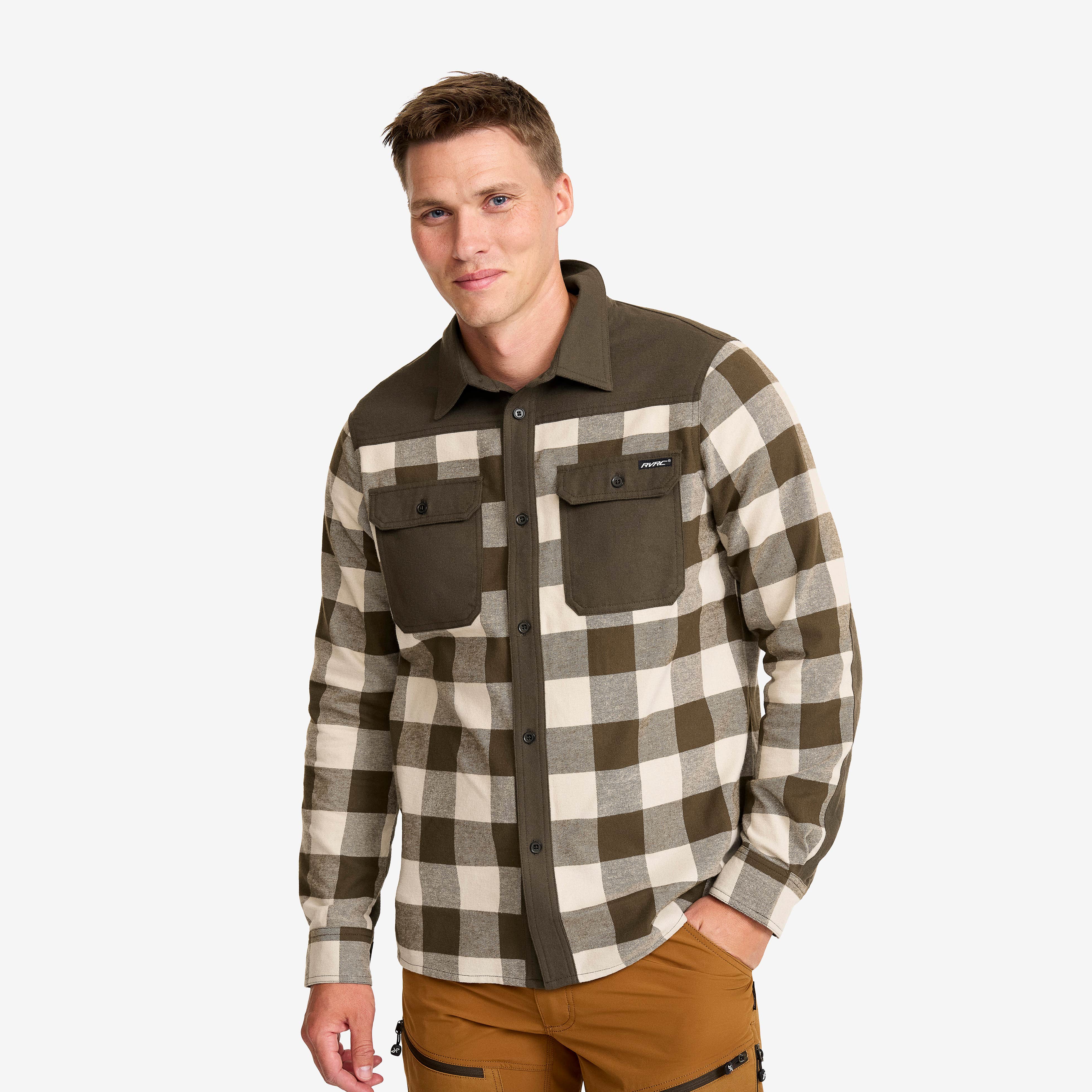 Campfire Shirt Herre Mud/Peyote