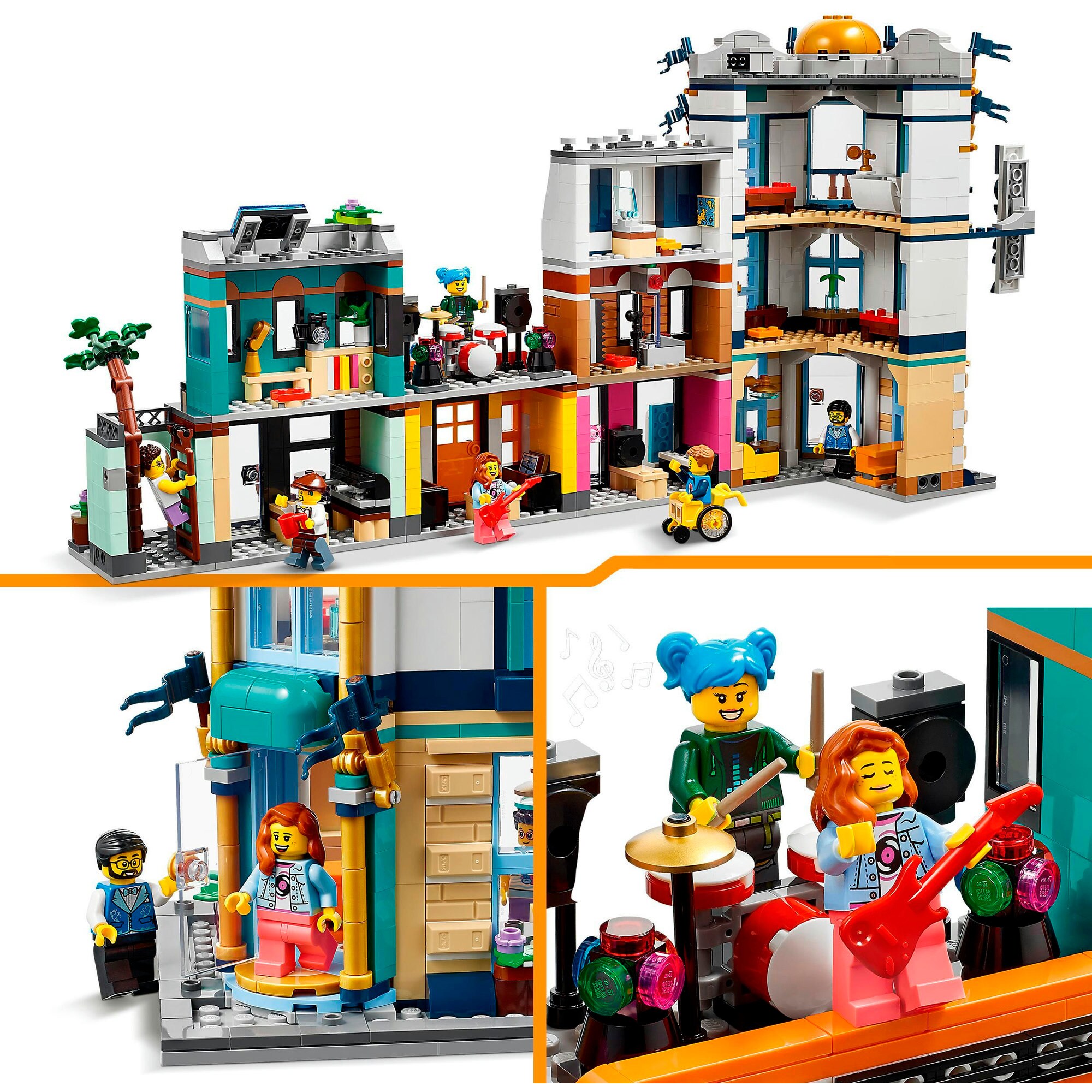 LEGO Konstruktionsspielzeug Creator 3-in-1 Hauptstraße
